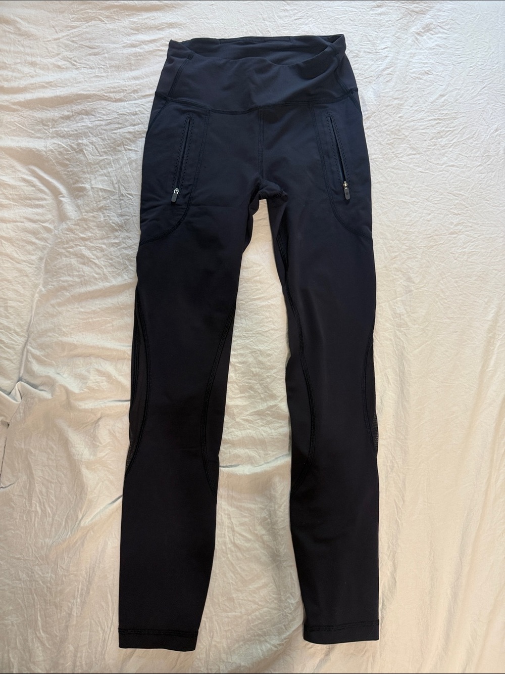 lululemon athletica navy blue High-Rise Leggings with Zip Pockets
